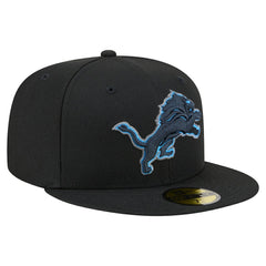 Detroit Lions New Era Color Pop 59FIFTY Fitted Hat - Black Hats