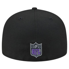 Minnesota Vikings New Era Color Pop 59FIFTY Fitted Hat - Black Hats