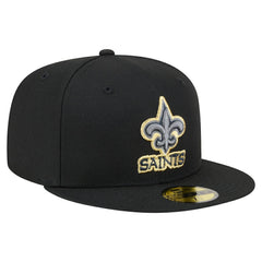 New Orleans Saints New Era Color Pop 59FIFTY Fitted Hat - Black Hats