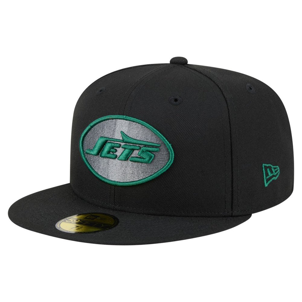 New York Jets New Era Color Pop 59FIFTY Fitted Hat - Black Hats