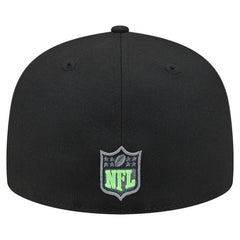 Seattle Seahawks New Era Color Pop 59FIFTY Fitted Hat - Black Hats