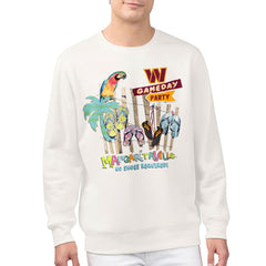 Washington Commanders Margaritaville Gameday Party Fleece Sweatshirt - Cream Sweatshirts