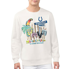 Indianapolis Colts Margaritaville Gameday Party Fleece Sweatshirt - Cream Sweatshirts