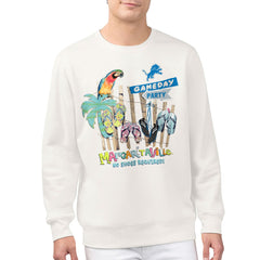 Detroit Lions Margaritaville Gameday Party Fleece Sweatshirt - Cream Sweatshirts