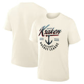 Seattle Kraken Fanatics Male Legacy T-Shirt - Cream | US 203497453
