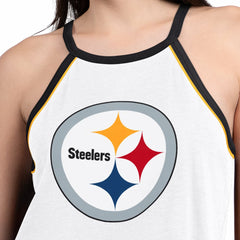 Pittsburgh Steelers G-III 4Her by Carl Banks Women's Redemption Win Slub Tank Top - White Tops