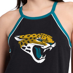 Jacksonville Jaguars G-III 4Her by Carl Banks Women's Redemption Win Slub Tank Top - Black Tops