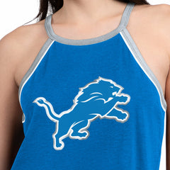 Detroit Lions G-III 4Her by Carl Banks Women's Redemption Win Slub Tank Top - Royal Tops
