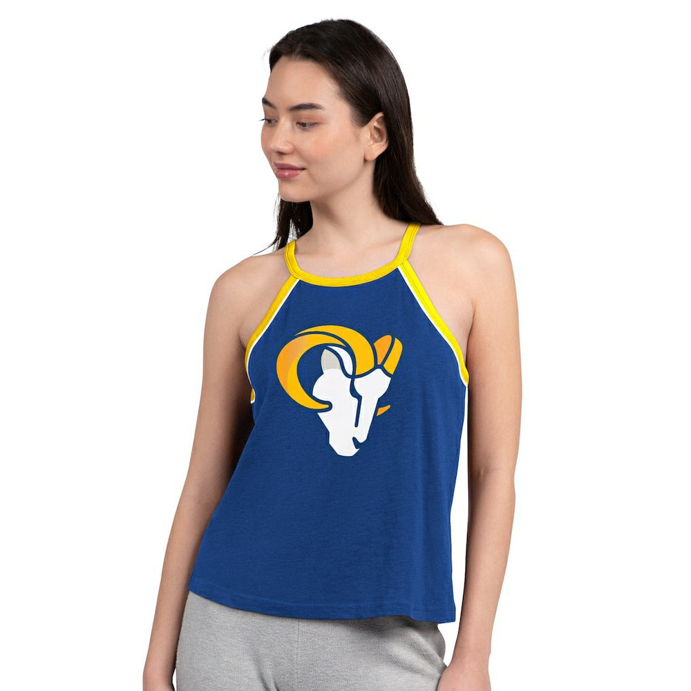 Los Angeles Rams G-III 4Her by Carl Banks Women's Redemption Win Slub Tank Top - Royal Tops