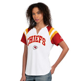 Kansas City Chiefs Starter Women's Game On Notch Neck T-Shirt - White T-shirts