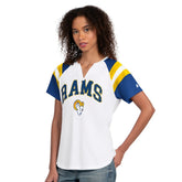Los Angeles Rams Starter Women's Game On Notch Neck T-Shirt - White T-shirts