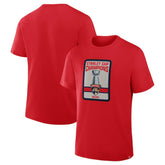 Florida Panthers 2025 Stanley Cup Champions Banner Raising T-Shirt - Red | US 203499281