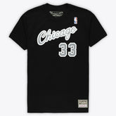 Scottie Pippen Chicago Bulls Unisex Hardwood Classics Reload 3.0 T-Shirt Black - Mitchell & Ness