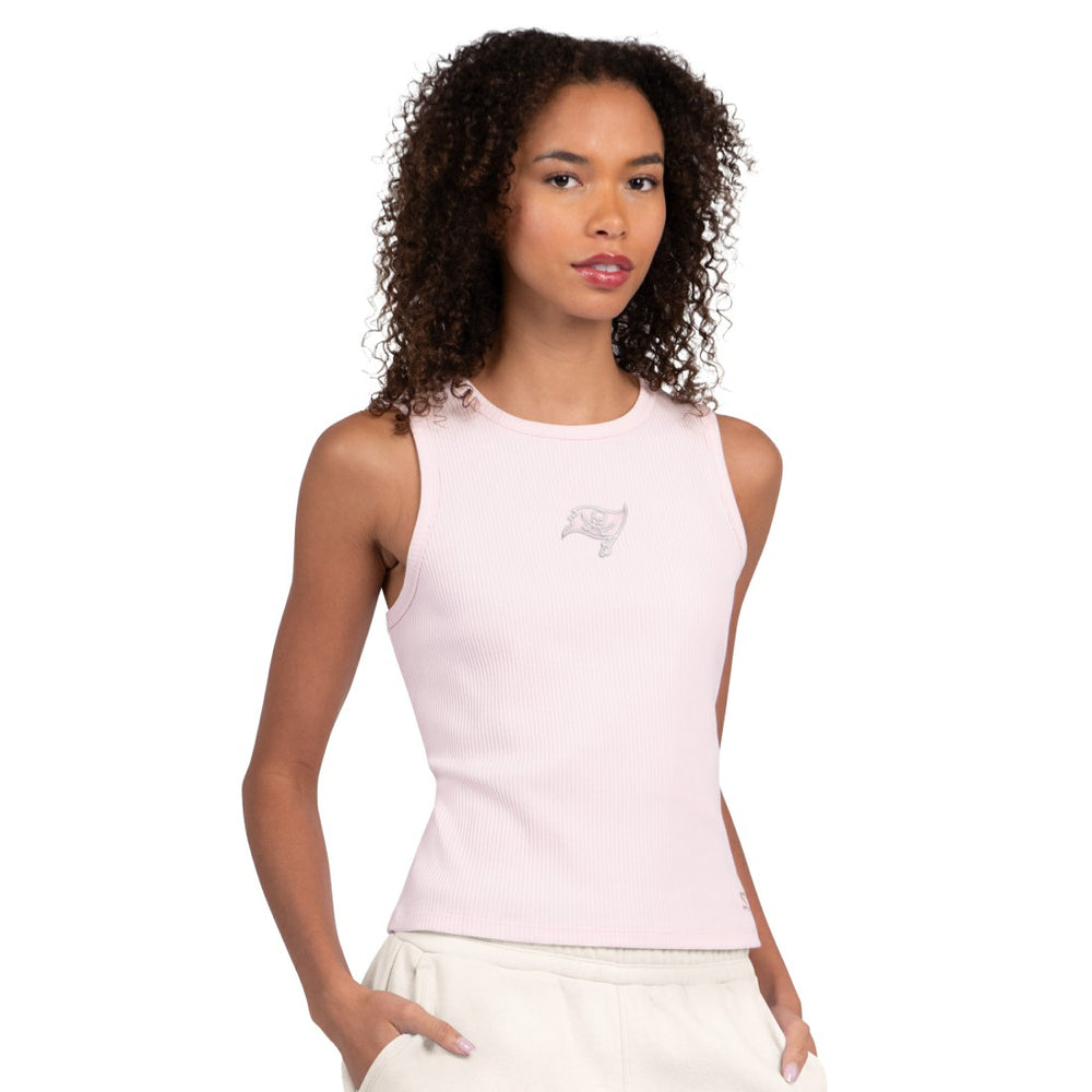 Tampa Bay Buccaneers Starter Women's Travel Pastels Cropped Tank - Pastel Pink Tanks