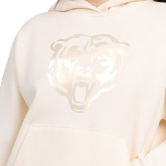 Chicago Bears Starter Women's Pastels Relaxed Travel Hoodie - Cream Hoodies