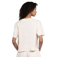 Detroit Lions Starter Women's Pastel Travel Boxy Cropped T-Shirt - Cream T-shirts