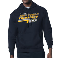Nashville Predators Starter Logo Push Fleece Hoodie - Navy | US 203500320