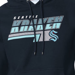 Seattle Kraken Starter Logo Push Fleece Hoodie - Deep Sea Blue | US 203500321