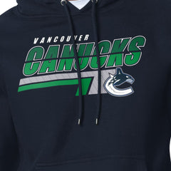 Vancouver Canucks Starter Logo Push Fleece Hoodie - Blue | US 203500324