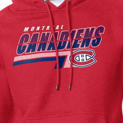 Montreal Canadiens Starter Logo Push Fleece Hoodie - Red | US 203500330