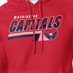 Washington Capitals Starter Logo Push Fleece Hoodie - Red | US 203500332