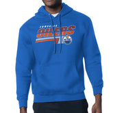 Edmonton Oilers Starter Logo Push Fleece Hoodie - Royal | US 203500334