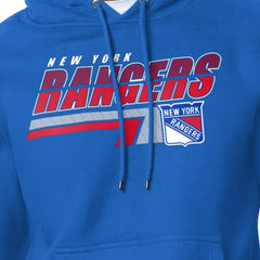 New York Rangers Starter Logo Push Fleece Hoodie - Royal | US 203500336