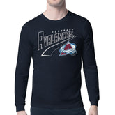 Colorado Avalanche Starter Modern Tailsweep Long Sleeve T-Shirt - Navy | US 203500343