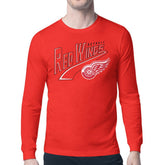 Detroit Red Wings Starter Modern Tailsweep Long Sleeve T-Shirt - Red | US 203500345