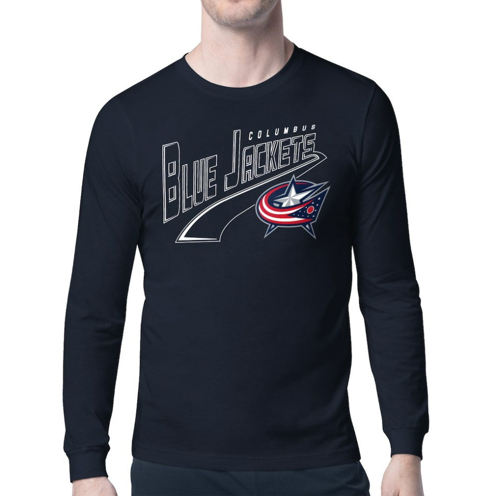 Columbus Blue Jackets Starter Modern Tailsweep Long Sleeve T-Shirt - Navy | US 203500349