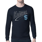 Seattle Kraken Starter Modern Tailsweep Long Sleeve T-Shirt - Deep Sea Blue | US 203500356