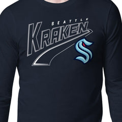 Seattle Kraken Starter Modern Tailsweep Long Sleeve T-Shirt - Deep Sea Blue | US 203500356