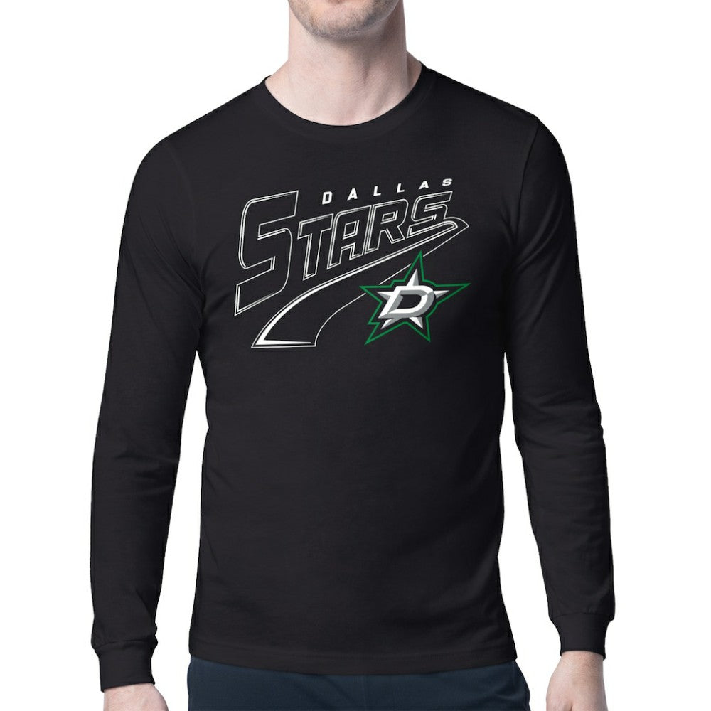 Dallas Stars Starter Modern Tailsweep Long Sleeve T-Shirt - Black | US 203500363