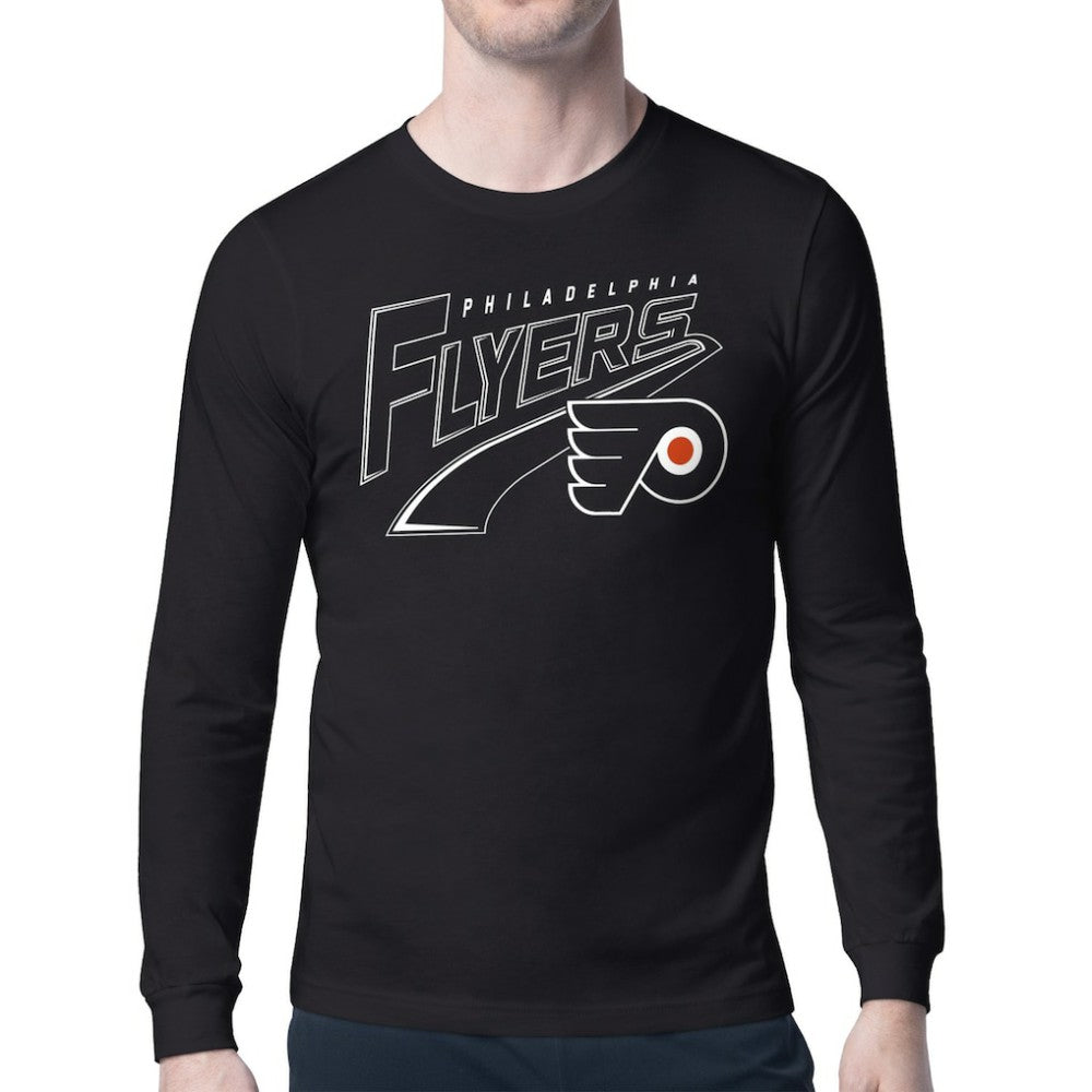 Philadelphia Flyers Starter Modern Tailsweep Long Sleeve T-Shirt - Black | US 203500368