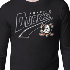 Anaheim Ducks Starter Modern Tailsweep Long Sleeve T-Shirt - Black | US 203500370