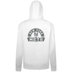 New York Mets Levelwear Podium Banner Arch Full-Zip Hoodie - White Hoodies