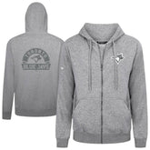 Toronto Blue Jays Levelwear Podium Banner Arch Full-Zip Hoodie - Heather Gray Hoodies