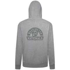 Washington Nationals Levelwear Podium Banner Arch Full-Zip Hoodie - Heather Gray Hoodies