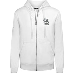 St. Louis Cardinals Levelwear Podium Banner Arch Full-Zip Hoodie - White Hoodies