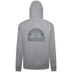 Detroit Tigers Levelwear Podium Banner Arch Full-Zip Hoodie - Heather Gray Hoodies