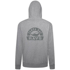 Tampa Bay Rays Levelwear Podium Banner Arch Full-Zip Hoodie - Heather Gray Hoodies