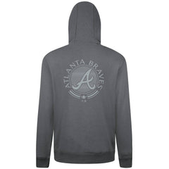 Atlanta Braves Levelwear Podium Valiant Hoodie - Gray Hoodies
