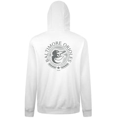 Baltimore Orioles Levelwear Podium Grain Hoodie - White Hoodies