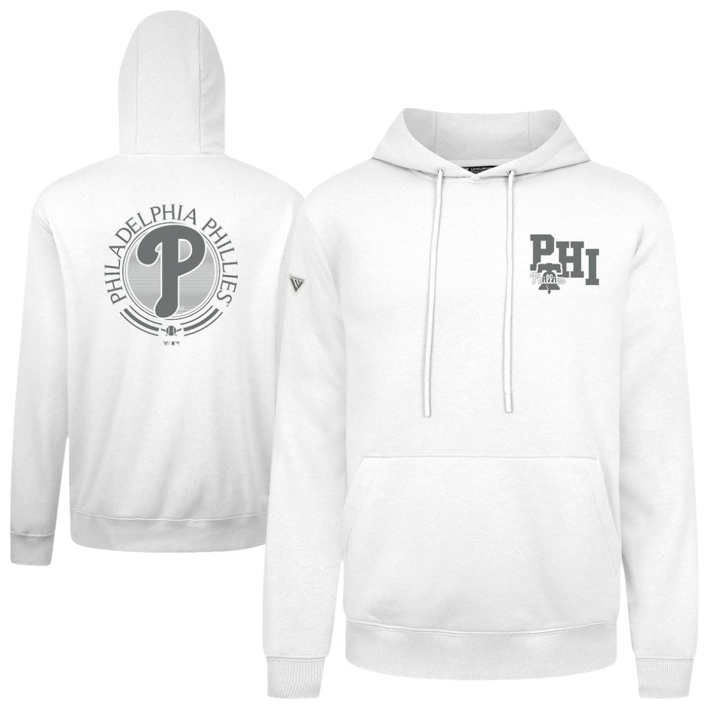 Philadelphia Phillies Levelwear Podium Grain Hoodie - White Hoodies