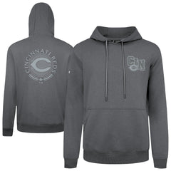 Cincinnati Reds Levelwear Podium Grain Hoodie - Gray Hoodies