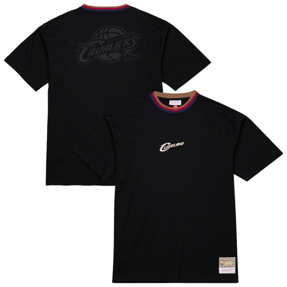 Cleveland Cavaliers Hardwood Classics Nights Playmaker T-Shirt Black - Mitchell & Ness