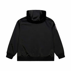 Memphis Grizzlies Hardwood Classics Nights Walk the Tunnel Satin Bomber Full-Snap Hooded Jacket Black - Mitchell & Ness