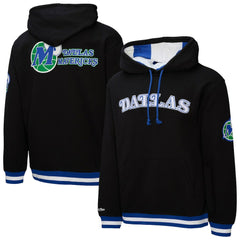 Dallas Mavericks Hardwood Classics Nights Playmaker Fleece Hoodie Black - Mitchell & Ness