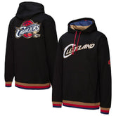 Cleveland Cavaliers Hardwood Classics Nights Playmaker Fleece Hoodie Black - Mitchell & Ness