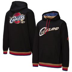 Cleveland Cavaliers Hardwood Classics Nights Playmaker Fleece Hoodie Black - Mitchell & Ness
